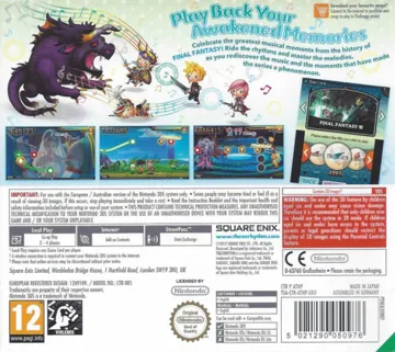 Theatrhythm Final Fantasy (Europe) (En) box cover back